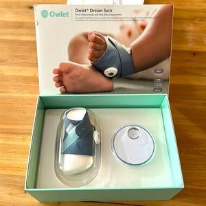 Owlet Dream Sock. Blue. 0-18 month. Up to 30lbs.